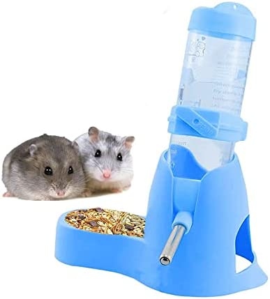 A hamster water bottle should be high enough so that the hamster can reach it, but low enough so that the water does not spill.
