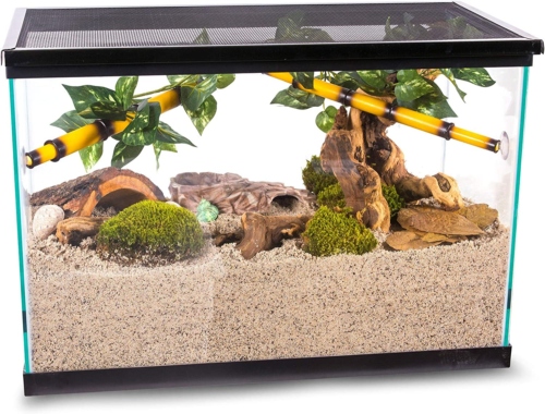 Aquarium sand is a great substrate for hermit crabs.