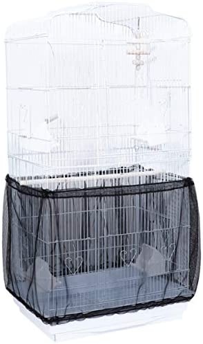 Use a wire mesh to cover the top of the birdcage.