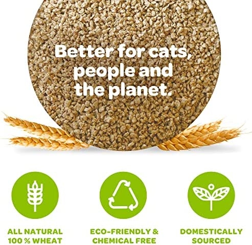 Wheat is a natural product that is biodegradable and does not produce dust.